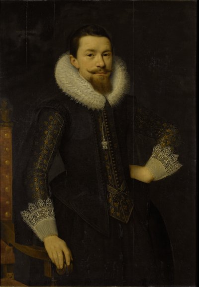 Porträt von Pieter Boudaen Courten (1594-1668) von Salomon Mesdach